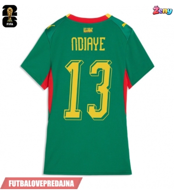 Lacne Ženy Futbalové dres Senegal Iliman Ndiaye #13 MS 2026 Krátky Rukáv - Preč